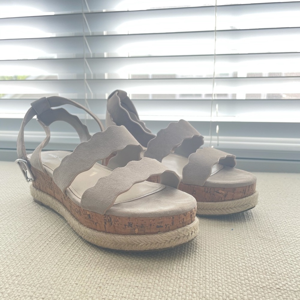 Marc Fisher suede platform sandals